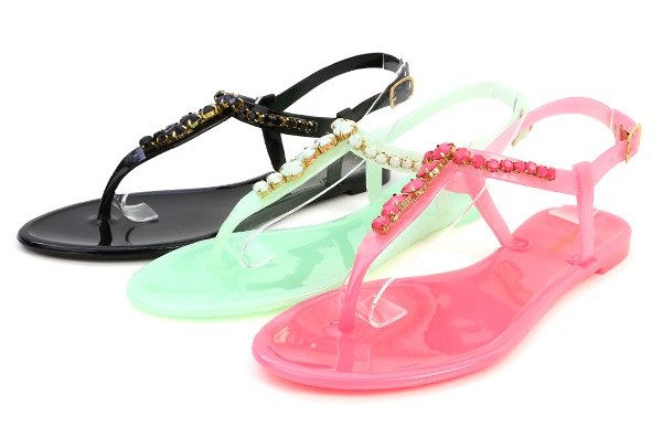 primavera estate trends fashion glamour jelly sandals look moda shoes ...