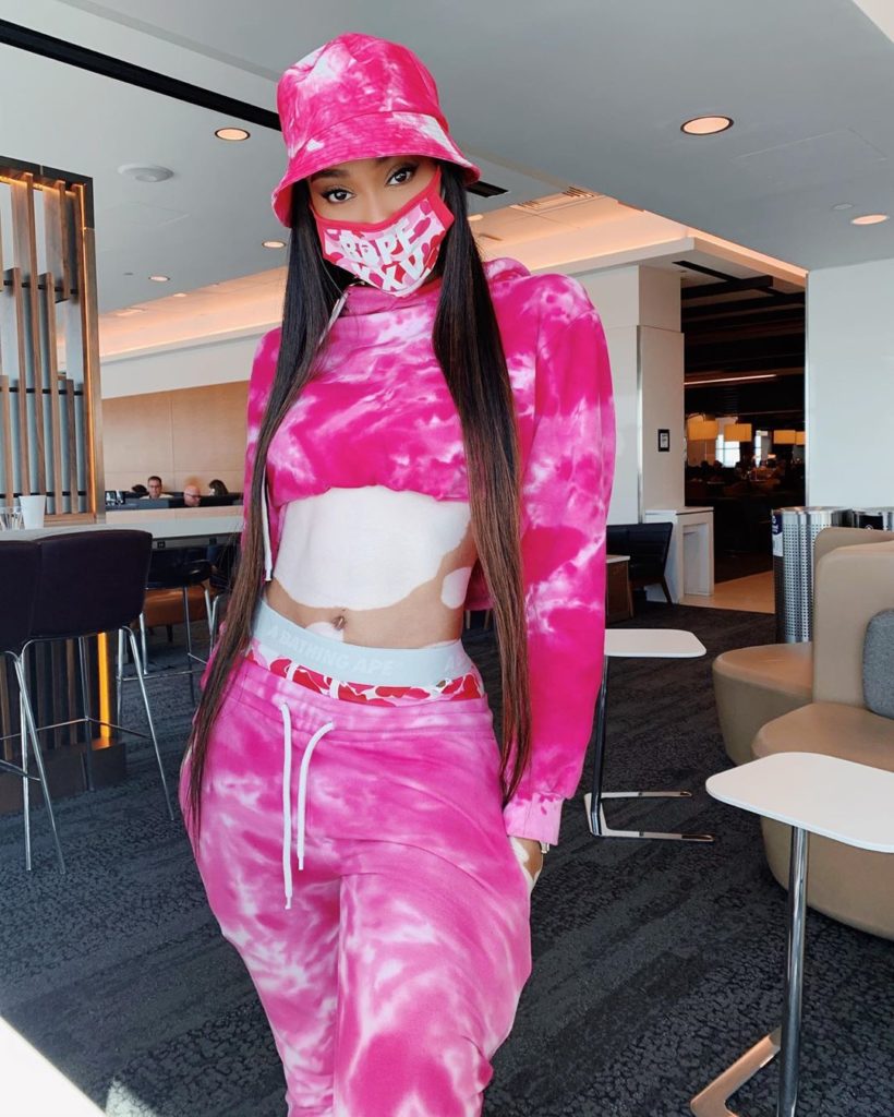 Winnie Harlow mascherine